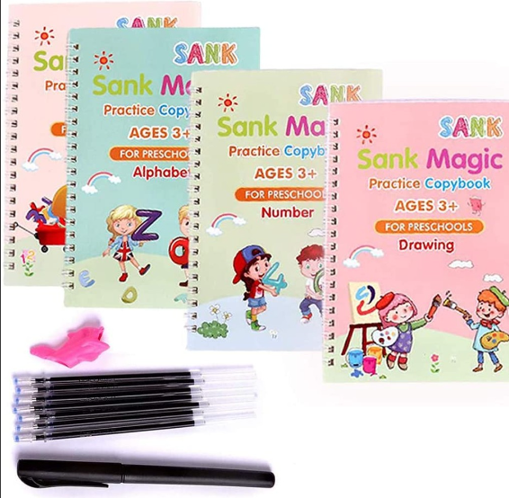 KIT MAGICO DE CALIGRAFIA PARA NIÑOS 📚👧👦🚀✏